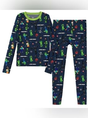 Climateright By Cuddl Duds Minecraft Boys Thermal Set